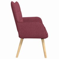 Twee Persoons Sofa Wijnrood 115 x 61 x 87 cm Stof 5