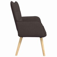 Twee Persoons Sofa Donkerbruin 115 x 61 x 87 cm Stof 5