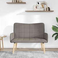 Twee Persoons Sofa Taupe 115 x 61 x 87 cm Stof 3