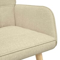 Twee Persoons Sofa Cr&egrave;me 115 x 61 x 87 cm Stof 7