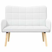 Twee Persoons Sofa Wit 115 x 61 x 87 cm Stof 4