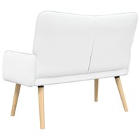 Twee Persoons Sofa Wit 115 x 61 x 87 cm Stof 6