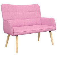 Twee Persoons Sofa Roze 115 x 61 x 87 cm Stof 2