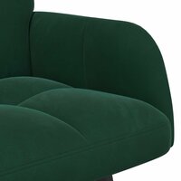 Twee Persoons Sofa Donkergroen 115 x 61 x 87 cm Fluweel 7