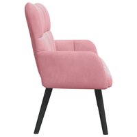 Twee Persoons Sofa Roze 115 x 61 x 87 cm Fluweel 5