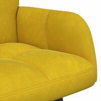 Twee Persoons Sofa Geel 115 x 61 x 87 cm Fluweel 7