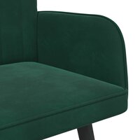 Twee Persoons Sofa Donkergroen 115 x 61 x 87 cm Fluweel 7