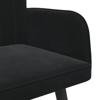 Twee Persoons Sofa Zwart 115 x 61 x 87 cm Fluweel 7