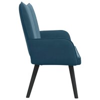 Twee Persoons Sofa Blauw 115 x 61 x 87 cm Fluweel 5