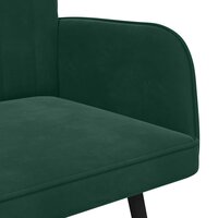 Twee Persoons Sofa Donkergroen 115 x 61 x 87 cm Fluweel 7
