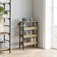 Keukentrolley Sonoma Eiken 53 x 20 x 76 cm Bewerkt hout 4