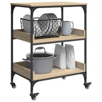 Keukentrolley Sonoma Eiken 60 x 41 x 80,5 cm Bewerkt hout 3