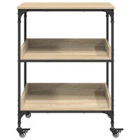 Keukentrolley Sonoma Eiken 60 x 41 x 80,5 cm Bewerkt hout 6