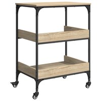 Keukentrolley Sonoma Eiken 60 x 41 x 80,5 cm Bewerkt hout 8