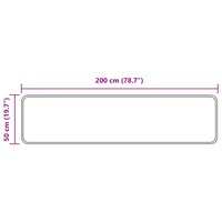 Vloerkleedloper MARSA Zwart 50 x 200 cm Polyester en PVC 7