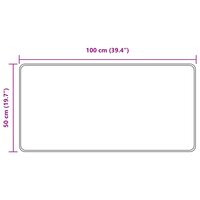 Vloerkleedloper MARSA Grijs 50 x 100 cm Polyester en PVC 7