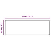 Vloerkleedloper MARSA Zwart 50 x 150 cm Polyester en PVC 7
