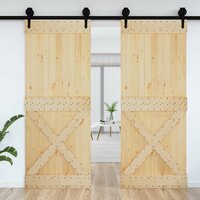 Deur NARVIK Naturel 90 x 210 cm Massief Grenenhout 3