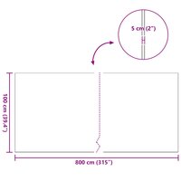 Kunstgras Groen 1 x 8 m / 50 mm PP &amp; PE 10