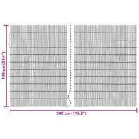 Tuinhek Gecarboniseerd riet 500 x 100 cm 7