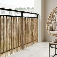 Tuinhek Ge&euml; carboniseerd 300 x 90 cm Riet 3