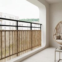 Tuinhek Ge&euml; carboniseerd 500 x 90 cm Riet 3