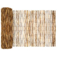 Tuinhek Ge&euml; carboniseerd 1000 x 80 cm Riet 2