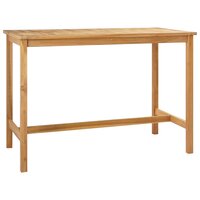 Bartafel Naturel 150 x 75 x 105 cm Massief Teakhout 2