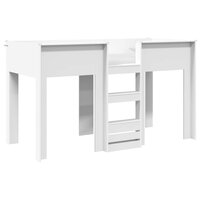 Stapelbed voor Kinderen met opslag Wit 75 x 190 cm Bewerkt hout 2