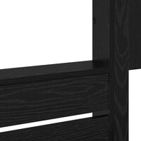 Stapelbed voor Kinderen Zwart Eiken 75 x 190 cm Bewerkt hout 9