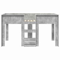 Stapelbed voor Kinderen Beton Grijs 75 x 190 cm Bewerkt hout 5