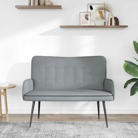 2-Zits Sofa Lichtgrijs 115 x 61 x 87 cm Stof 3
