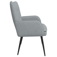 2-Zits Sofa Lichtgrijs 115 x 61 x 87 cm Stof 5