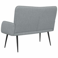 2-Zits Sofa Lichtgrijs 115 x 61 x 87 cm Stof 6