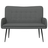 2-Zits Sofa Donkergrijs 115 x 61 x 87 cm Stof 4