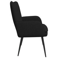2-Zits Sofa Zwart 115 x 61 x 87 cm Stof 5