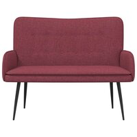 2-Zits Sofa Wijnrood 115 x 61 x 87 cm Stof 4