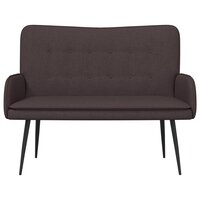 2-Zits Sofa Donkerbruin 115 x 61 x 87 cm Stof 4