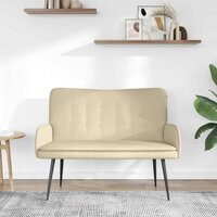 2-Zits Sofa Cr&egrave;me 115 x 61 x 87 cm Stof 3