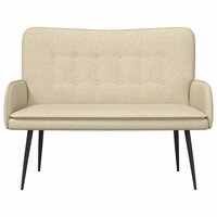 2-Zits Sofa Cr&egrave;me 115 x 61 x 87 cm Stof 4