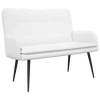 2-Zits Sofa Wit 115 x 61 x 87 cm Stof 2