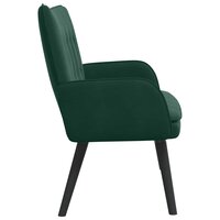 Twee Persoons Sofa Donkergroen 115 x 61 x 87 cm Fluweel 5