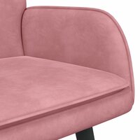 Twee Persoons Sofa Roze 115 x 61 x 87 cm Fluweel 7