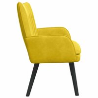 Twee Persoons Sofa Geel 115 x 61 x 87 cm Fluweel 5
