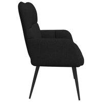 Twee Persoons Sofa Zwart 115 x 61 x 87 cm Stof 5