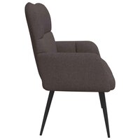 Twee Persoons Sofa Donkerbruin 115 x 61 x 87 cm Stof 5