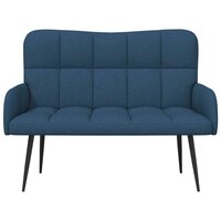 Twee Persoons Sofa Blauw 115 x 61 x 87 cm Stof 4