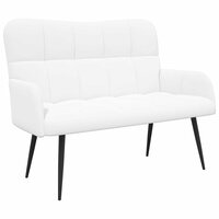 Twee Persoons Sofa Wit 115 x 61 x 87 cm Stof 2
