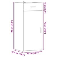 Opbergkast Oud Hout 40 x 42,5 x 93 cm Bewerkt hout 10