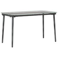 Tuintafel Zwart 80 x 40 x 45 cm poly rattan 6